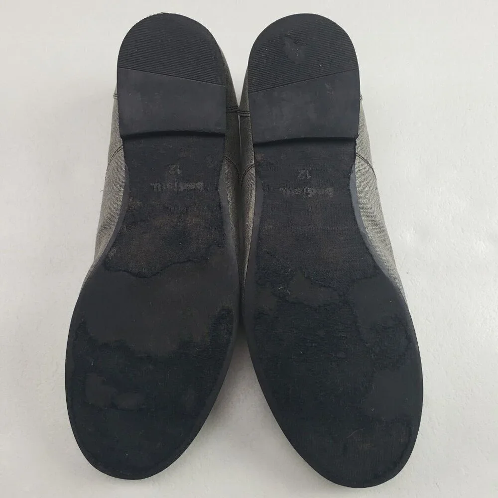 Bed Stu Canvas Oxford Shoe Mens 12 Gray Lace Up Casual Dress Loafer